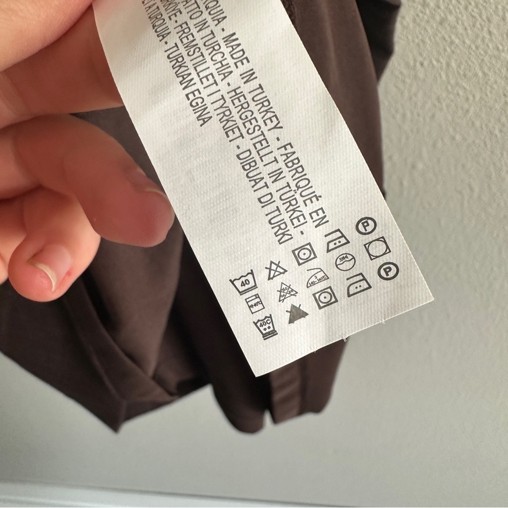 Zara Brown Strapless Dress - Picture 9 of 14